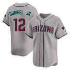 Arizona Diamondbacks #12 Lourdes Gurriel Jr Player Gray Fedasgoge Road Limited Home Game Stitched Jerseys