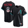 Arizona Diamondbacks #8 James McCann Player Black Fedasgoge USA 250 Fourth of July Home Game Stitched Jerseys