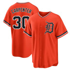 Detroit Tigers #30 Kerry Carpenter Player Orange Fedasgoge Home Game Stitched Jerseys
