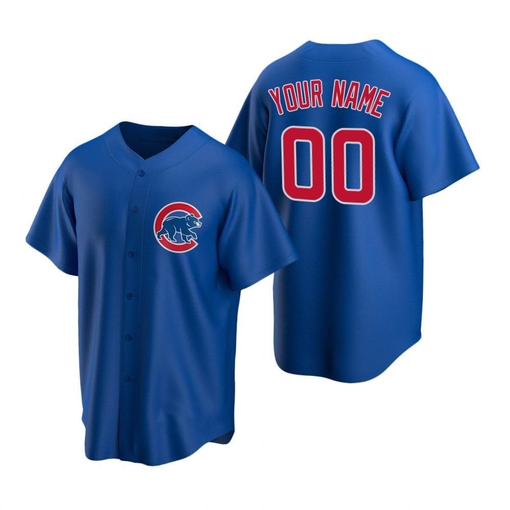 Custom Chicago Cubs Royal Fedasgoge Stitched Cool Base Jersey