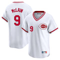 Cincinnati Reds #9 Matt McLain Player White Fedasgoge Cooperstown Collection Limited T-shirt Home Stitched Jerseys