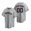Custom Houston Astros Gray Fedasgoge Stitched Cool Base Road Jersey