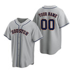 Custom Houston Astros Gray Fedasgoge Stitched Cool Base Road Jersey