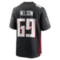 A.Falcons #69 Jack Nelson Black Fedasgoge Team Game Jersey