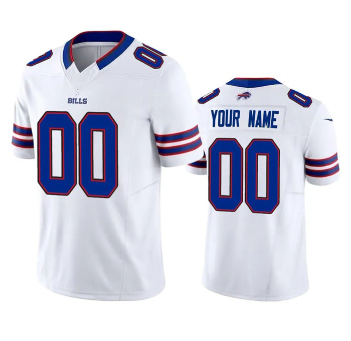 Custom B.Bills Active Player White Fedasgoge 2023 F.U.S.E. Vapor Untouchable Limited Stitched Jersey