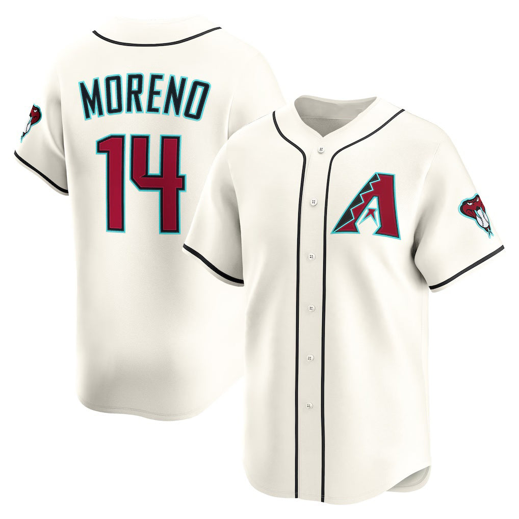 Arizona Diamondbacks #14 Gabriel Moreno Cream Fedasgoge Home Limited Player Jersey