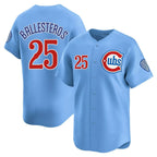 Chicago Cubs #25 Moises ballesteros Blue Fedasgoge 2024 25 2nd Alternate Limited Stitched Jersey