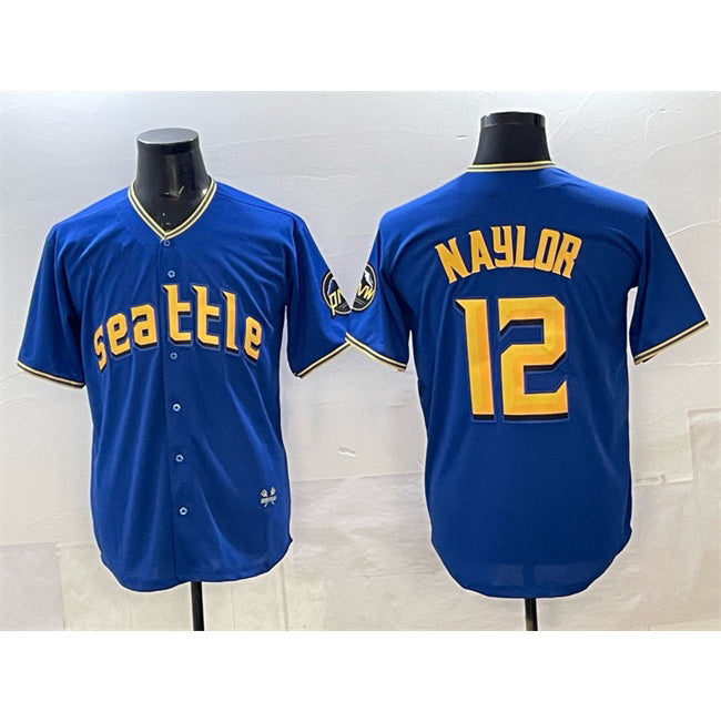 Seattle Mariners #12 Josh Naylor Royal Fedasgoge 2025 Limited Stitched jersey