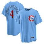 Chicago Cubs #4 Pete Crow-Armstrong Player Light Blue Fedasgoge Home Game Stitched Jerseys