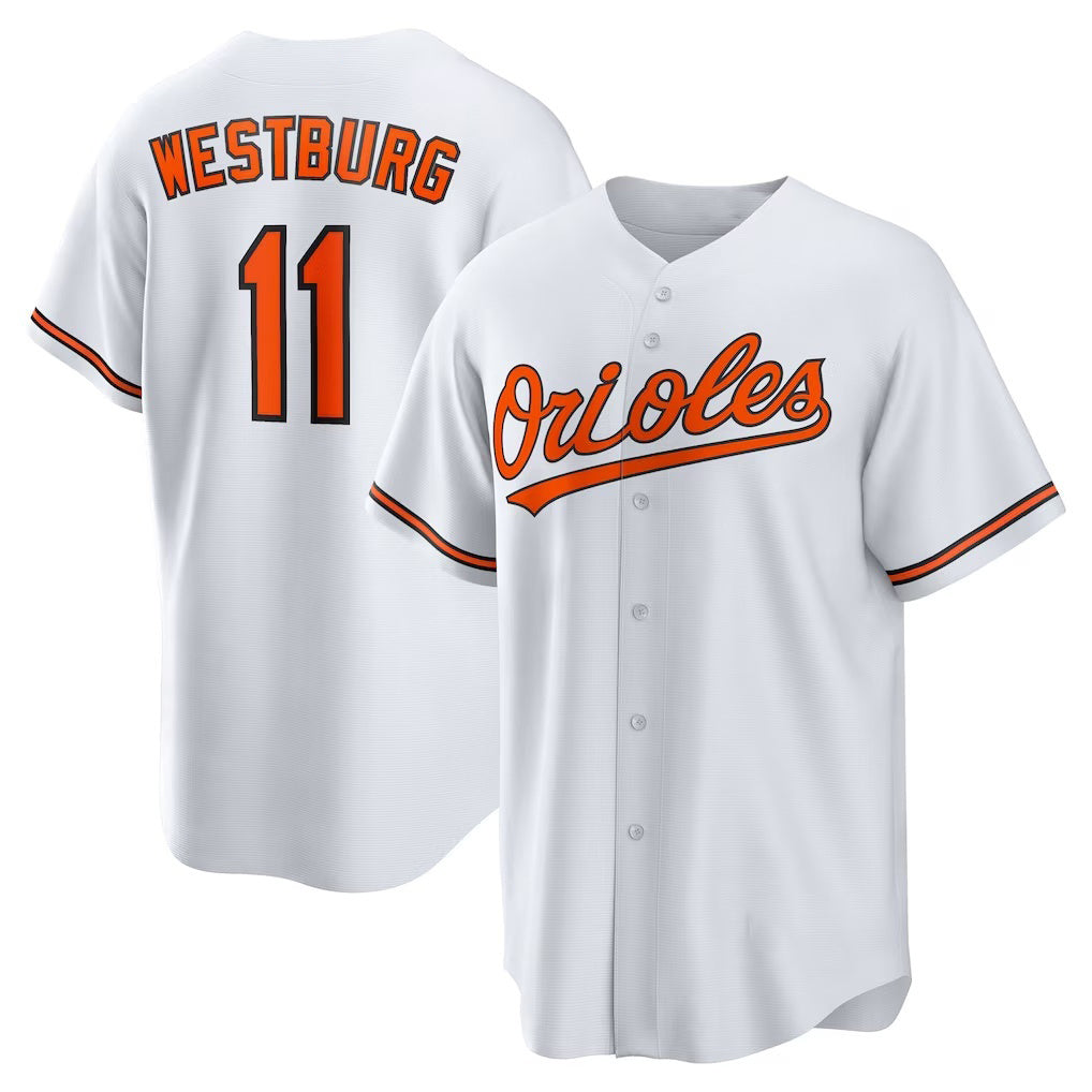 Baltimore Orioles #11 Jordan Westburg White Fedasgoge Home Replica Jersey
