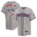 Arizona Diamondbacks #12 Lourdes Gurriel Jr Player Gray Fedasgoge USA 250 Fourth of July Home Game Stitched Jerseys