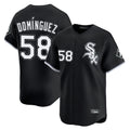 Chicago White Sox #58 Seranthony Dominguez Player Black Fedasgoge Limited Home Stitched Jerseys