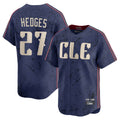 Cleveland Guardians #27 Austin Hedges Player Navy Fedasgoge City Connect Limited Home Stitched Jerseys