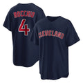 Cleveland Guardians #4 Brayan Rocchio Player Navy Fedasgoge Game Home Stitched Jerseys