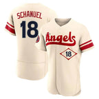 Los Angeles Angels #18 Nolan Schanuel Player Cream Fedasgoge City Connect Limited ELite Home Stitched Jerseys
