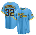 Milwaukee Brewers #32 Jacob Misiorowski Powder Blue Fedasgoge City Connect Cool Base Stitched Jersey