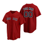 Custom Boston Red Sox Red Fedasgoge Stitched Cool Base Jersey