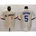 Los Angeles Dodgers #5 Freddie Freeman Number Cream Fedasgoge 2024 City Connect Limited Stitched Jersey 2