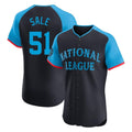 Atlanta Braves #51 Chris Sale Player Navy Fedasgoge National League All-Star Limited Elite Game Stitched Jerseys
