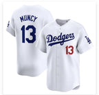 Los Angeles Dodgers #13 Max Muncy White Fedasgoge Stitched Cool Base Jersey