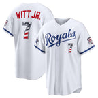 Kansas City Royals #7 Bobby Witt Jr. 2026 All-Star Edition Stars & Stripes White Fedasgoge Stadium Jersey