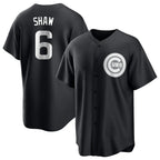 Chicago Cubs #6 Matt Shaw Player Black Fedasgoge Game Stitched Jerseys