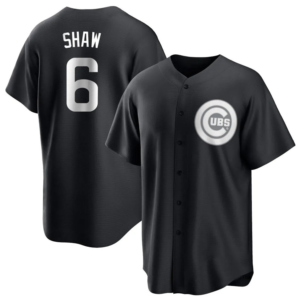 Chicago Cubs #6 Matt Shaw Player Black Fedasgoge Game Stitched Jerseys