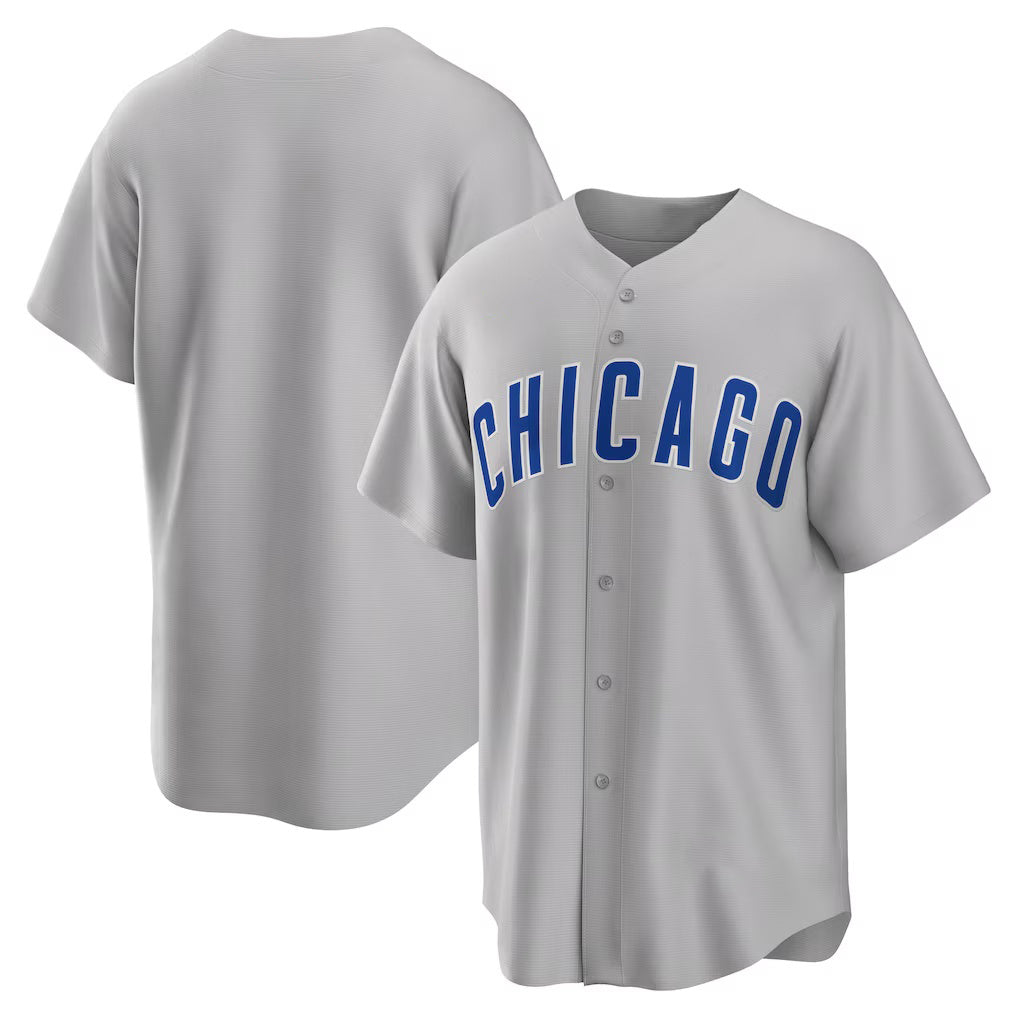 Chicago Cubs Gray Fedasgoge Road Replica Team Jersey