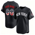 Custom New York Yankees Navy Fedasgoge USA 250 Fourth of July Limited Stitched Jersey