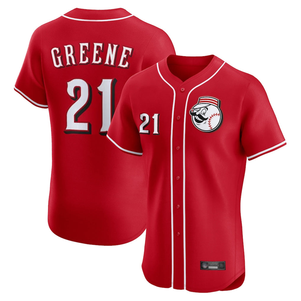 Cincinnati Reds #21 Hunter Greene Player Red Fedasgoge Limited Elite Home Game Stitched Jerseys
