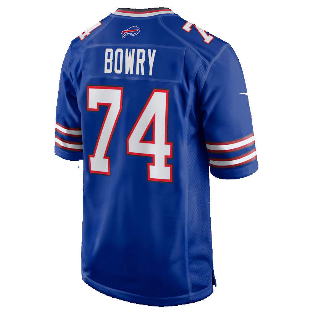B.Bills #74 Jude Bowry Royal Fedasgoge Team Game Jersey