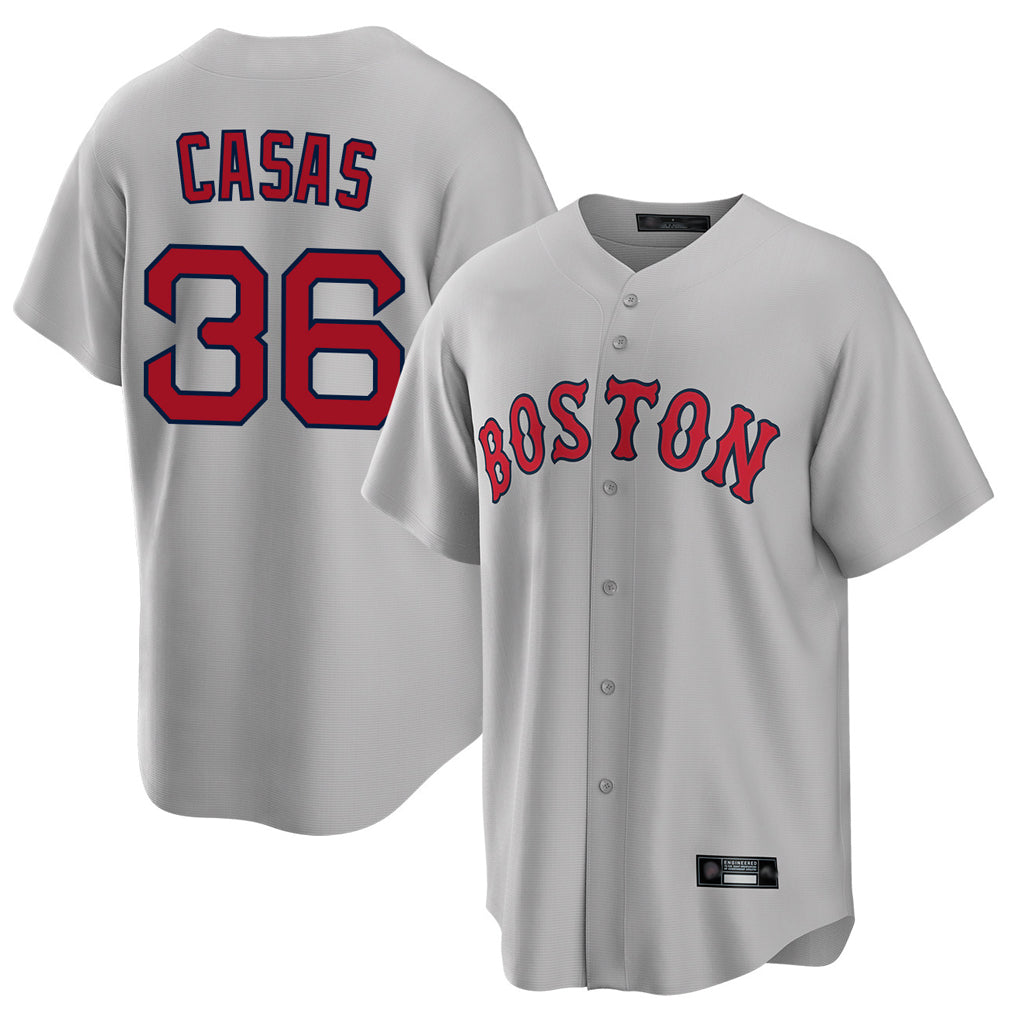Boston Red Sox #36 Triston Casas Player Gray Fedasgoge Road Home Game Stitched Jerseys1