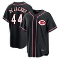 Cincinnati Reds #44 Elly De La Cruz Player Black Fedasgoge Fashion Out Home Game Stitched Jerseys