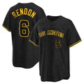 Los Angeles Angels #6 Anthony Rendon Player Black Fedasgoge Snake Skin City Game Home Stitched Jerseys