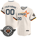 Custom Houston Astros Active Player Cream Fedasgoge 2025 City Connect Limited Stitched Jersey