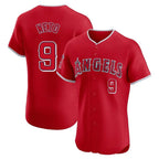 Los Angeles Angels #9 Zach Neto Player Red Fedasgoge Home Limited Elite Stitched Jerseys