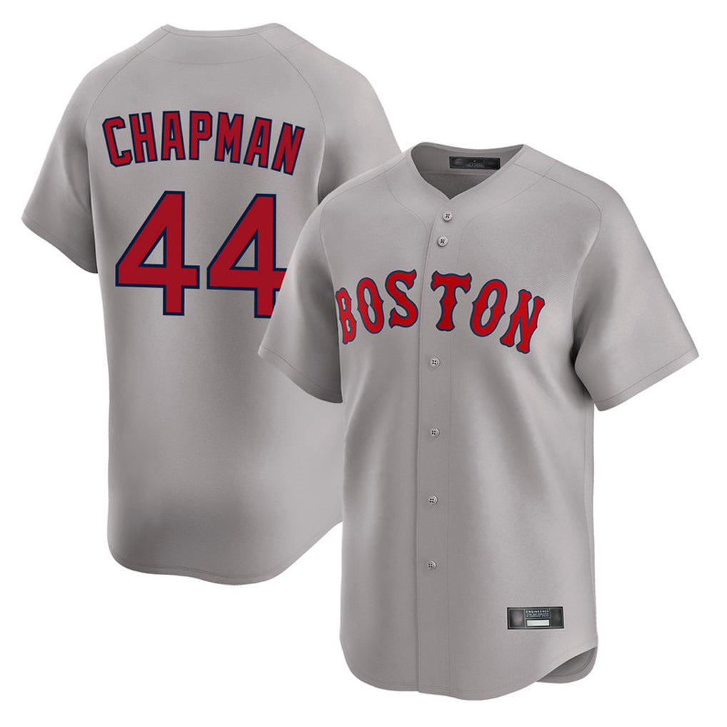 Boston Red Sox #44 Aroldis Chapman Player Gray Fedasgoge Road Limited Home Game Stitched Jerseys1