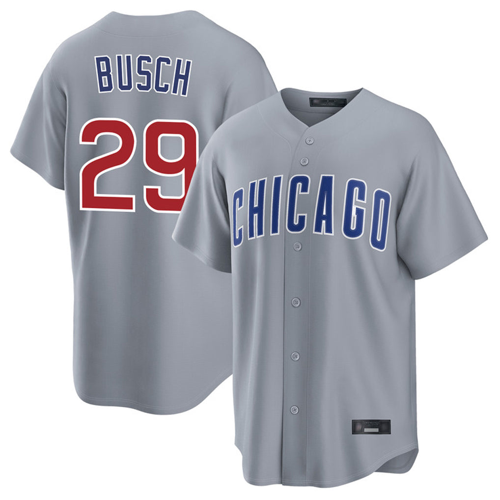 Chicago Cubs #29 Michael Busch Player Gray Fedasgoge Home Game Stitched Jerseys