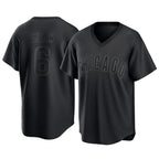 Chicago Cubs #6 Matt Shaw Player Black Fedasgoge T-shirt Home Game Stitched Jerseys
