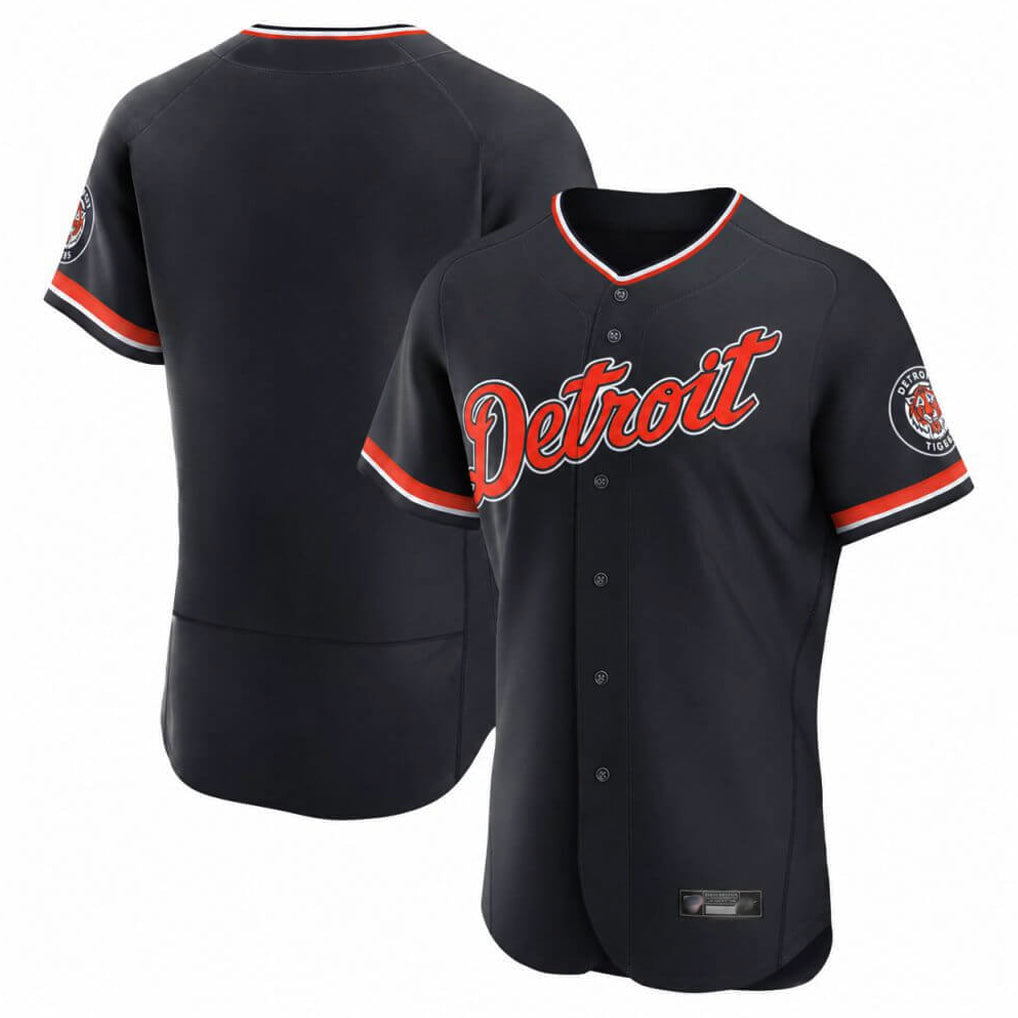 Detroit Tigers Blank Player Navy Fedasgoge Limited Elite Home Game Stitched Jerseys