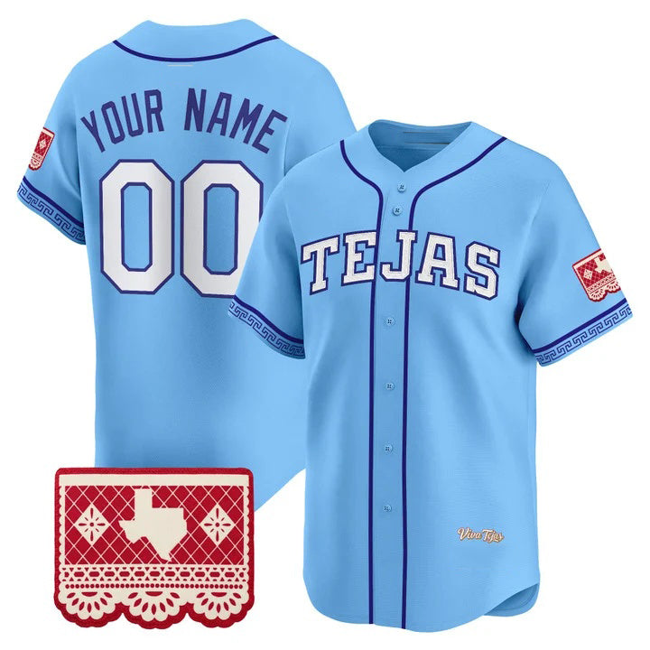 Custom Texas Rangers Blue Fedasgoge 2026 City Connect Vapor Premier Limited Jersey - All Stitched