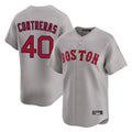Boston Red Sox #40 Willson Contreras Player Gray Fedasgoge Road Limited Home Game Stitched Jerseys1