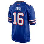 B.Bills #16 Tyler Bass Royal Fedasgoge Team Game Jersey