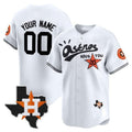 Custom Houston Astros Cactus Jack Style Vapor Premier Limited Jersey ¨C White Fedasgoge