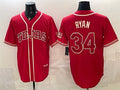 Texas Rangers #34 Nolan Ryan Red Fedasgoge 2026 City Connect Stadium Stitched Jersey