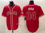 Texas Rangers #34 Nolan Ryan Red Fedasgoge 2026 City Connect Stadium Stitched Jersey