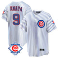 Chicago Cubs #9 Miguel Amaya Player White Fedasgoge 150th Anniversary Home Game Stitched Jerseys