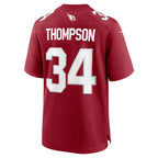 A.Cardinals #34 Jalen Thompson Cardinal Fedasgoge Team Game Jersey