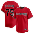 Cleveland Guardians #75 Connor Brogdon Player Red Fedasgoge Limited Home Stitched Jerseys