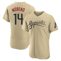 Arizona Diamondbacks #14 Gabriel Moreno Player Tan Fedasgoge City Connect Limited Elite Home Game Stitched Jerseys